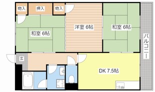 コーポラス無限Ⅰの物件間取画像